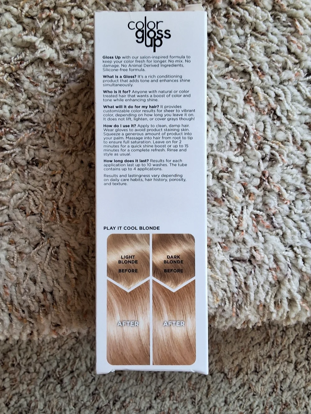NEW, Clairol Color Gloss Up Play It Cool Blonde Instant Toning Gloss - Picture 4 of 4